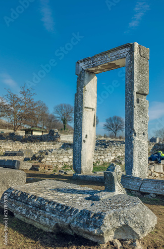 Philippi is located near the ruins of the ancient city and is part of the region of East Macedonia and Thrace in Kavala, Greece.  photo