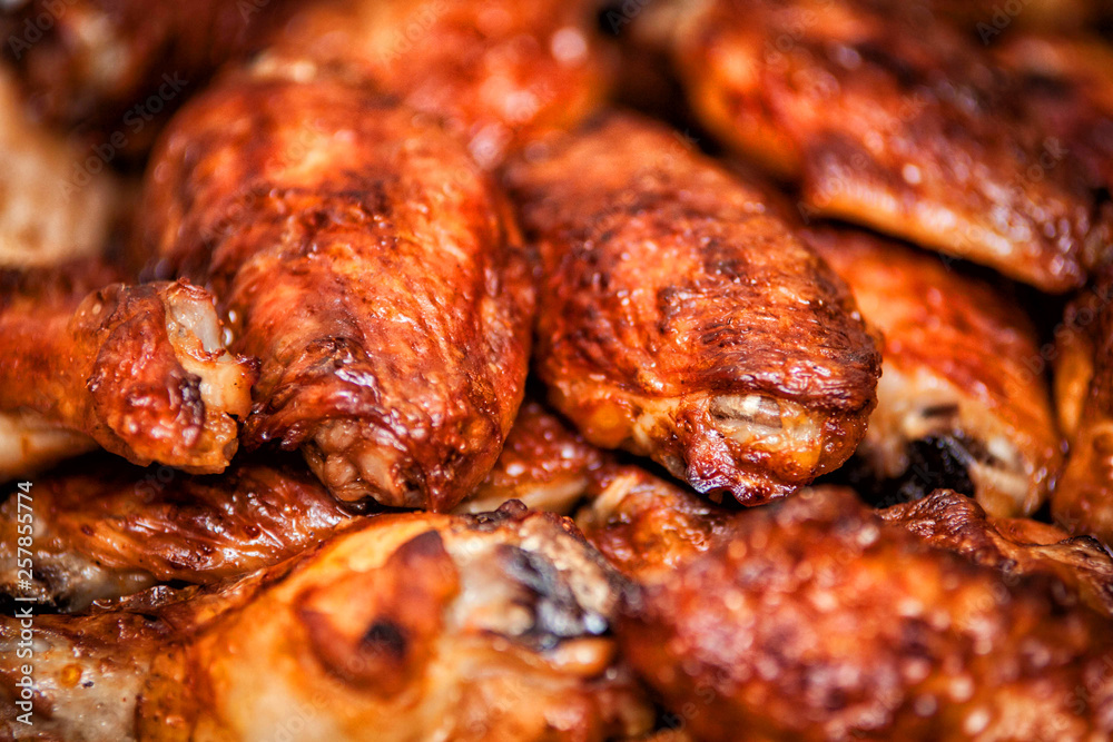 Hot and spicy buffalo style chicken wings