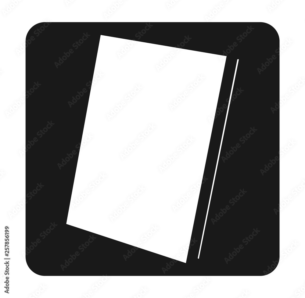 Book icon with black and white vector