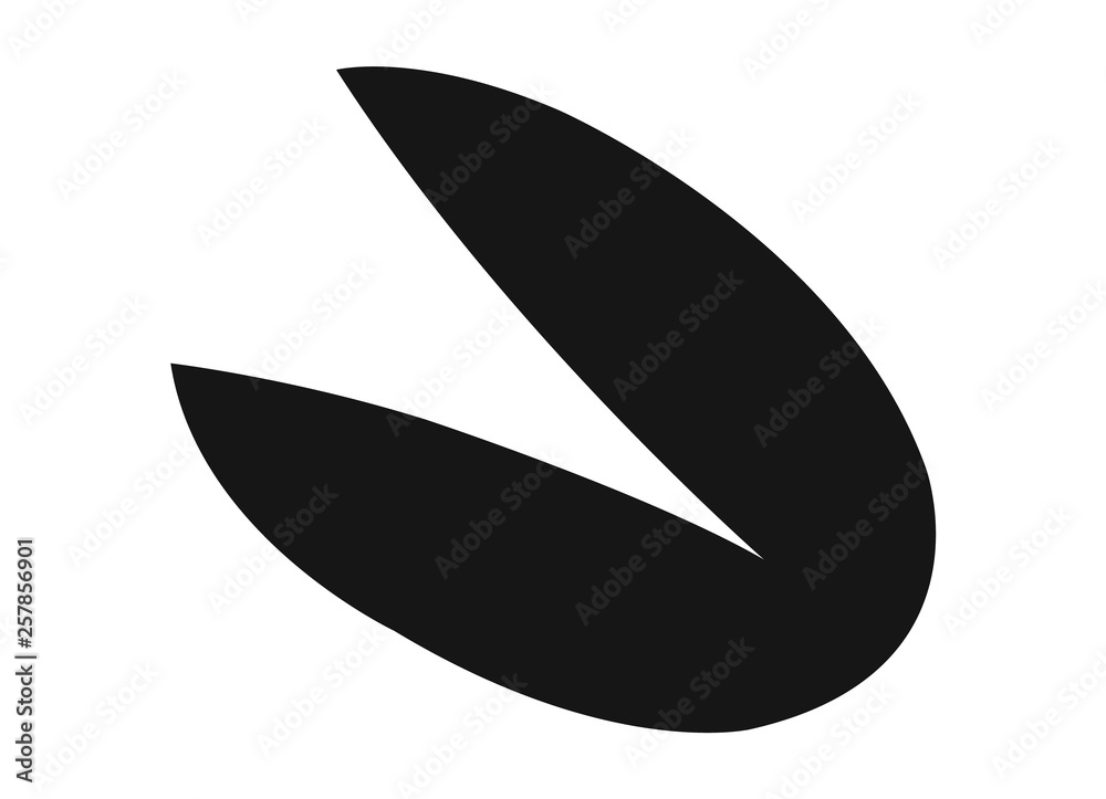 Pistachio icon black and white vector Pistachio icon black and white vector