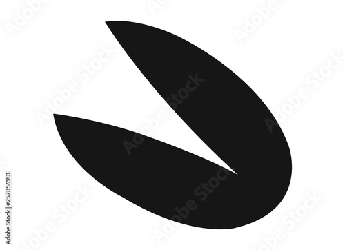 Pistachio icon black and white vector