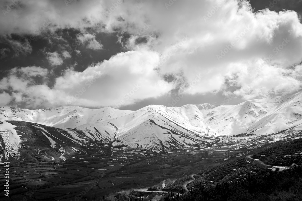 Snowy Winter Mountains Landscapes, Bozdag, Izmir, Turkey