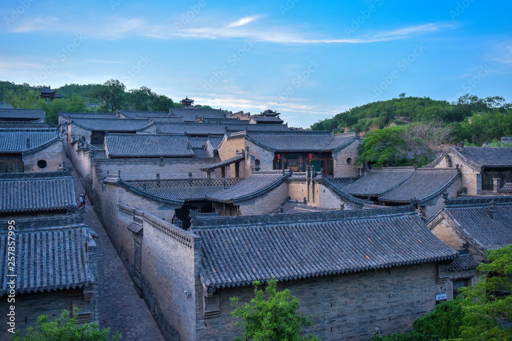 Ancient Chinese Architectural Complex, Tile Roof of Houses Ancient Chinese Architectural Complex, Tile Roof of Houses