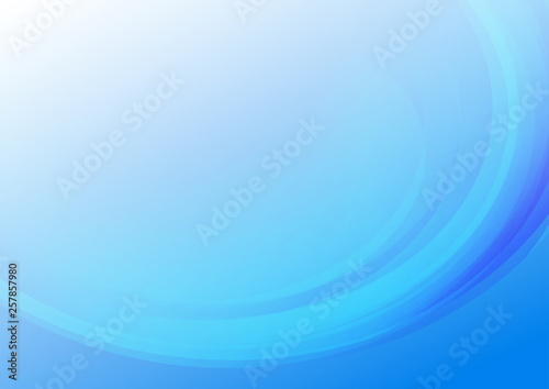 Abstract curved blue background