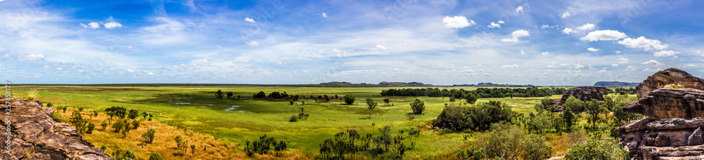 panorama from the Nadab Lookout in ubirr, kakadu national park - australia