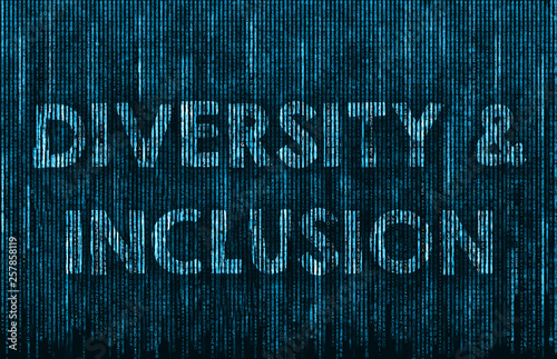 Diversity and Inclusion - matrix background illustration
