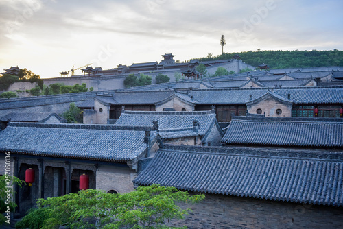 Ancient Chinese Architectural Complex, Tile Roof of Houses