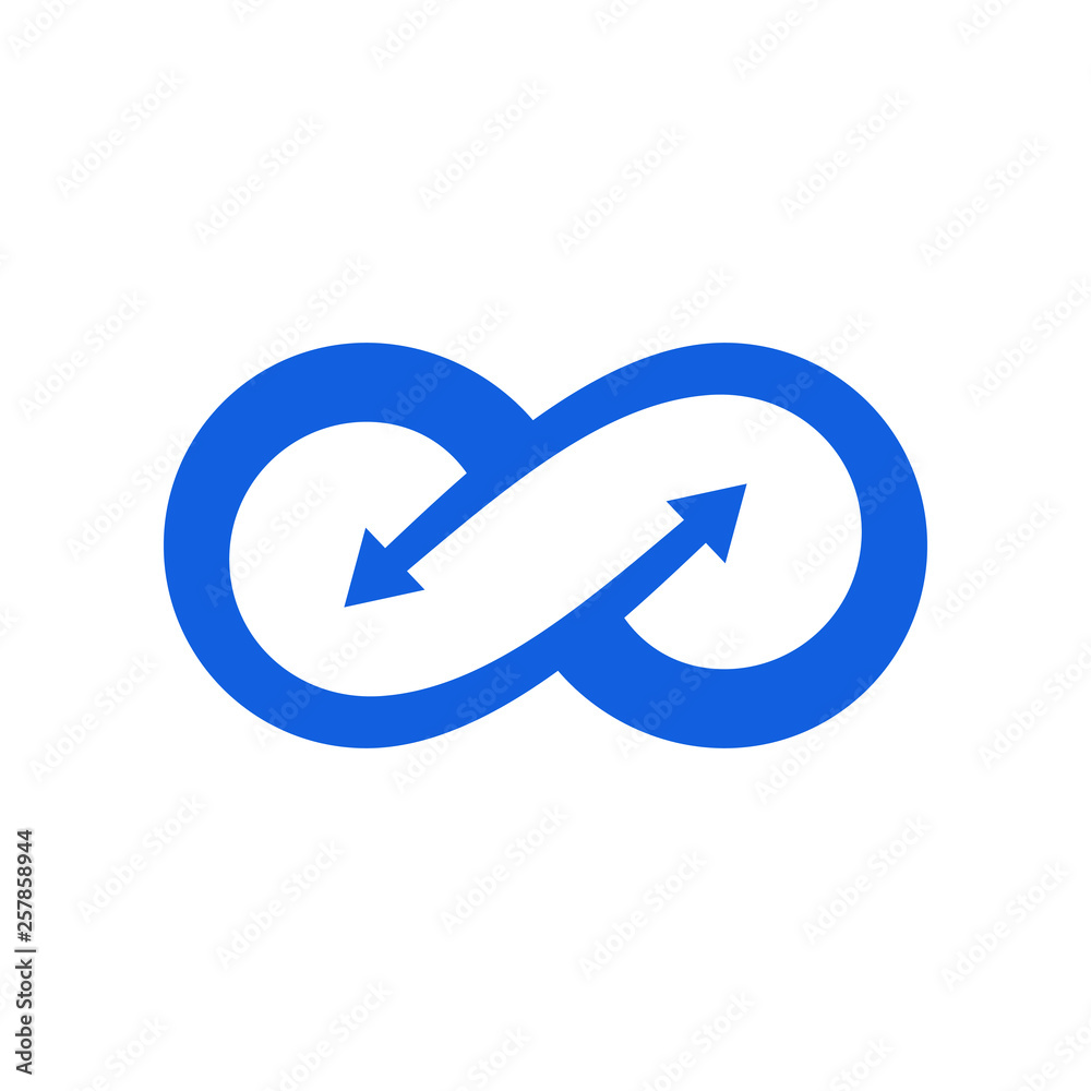 Modern Infinity Symbol Icons logo Template for technology business health company with high end look Modern Infinity Symbol Icons logo Template for technology business health company with high end look