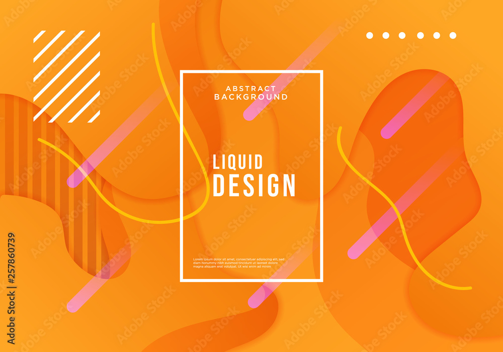 Fototapeta premium Colorful geometric background. Fluid shapes composition. Eps10 vector