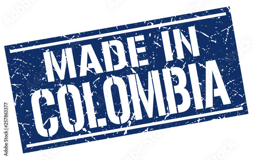 made in Colombia stamp