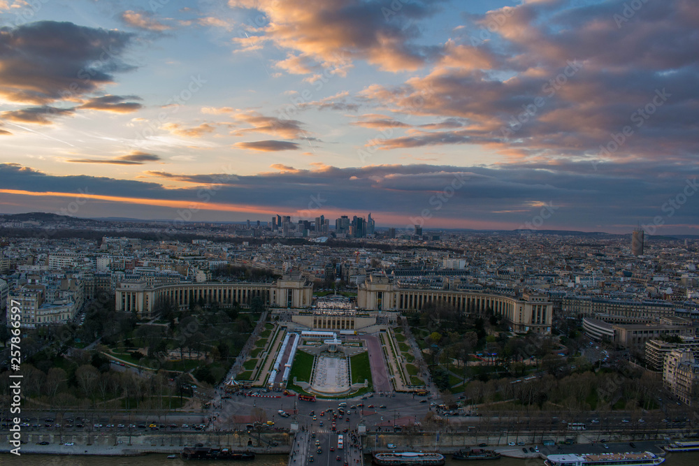 Fototapeta premium view from Eiffel tower