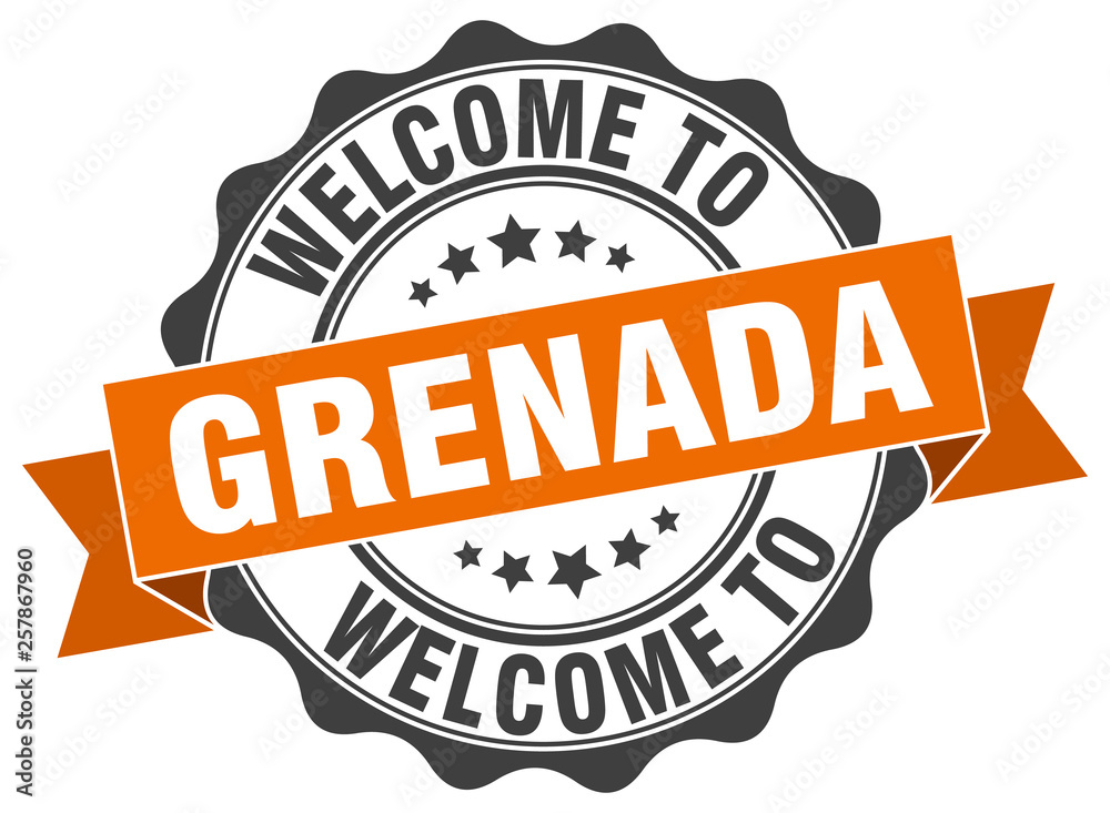 Grenada round ribbon seal