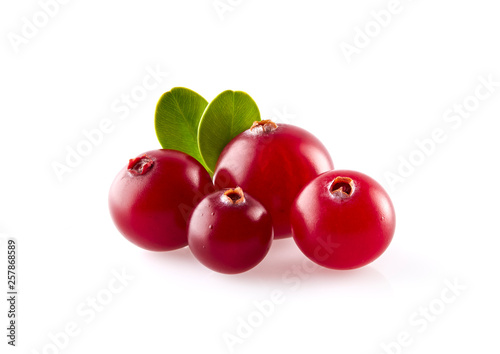 Cranberry isolated on white background