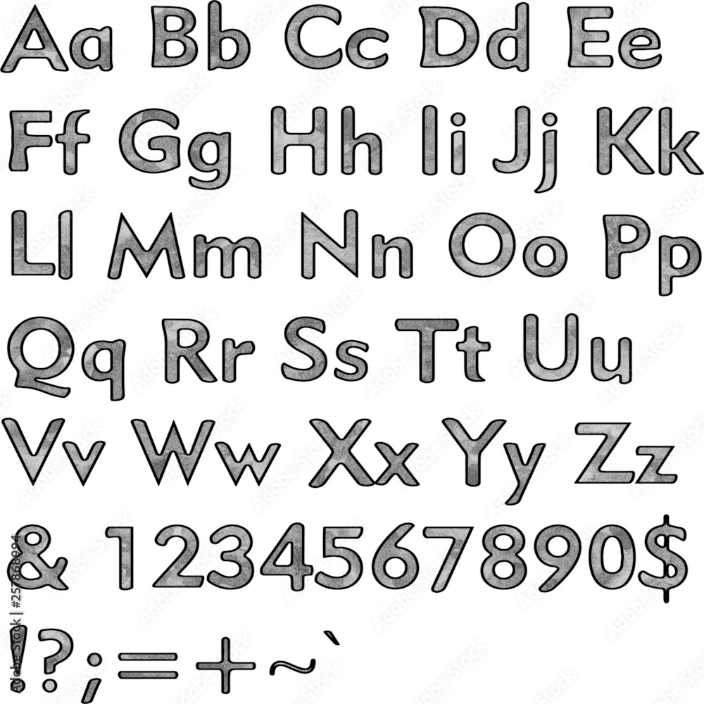 Alphabet,collection letters. Structural, textured text. Hand drawn sketch ,black elements,white background, illustration. Alphabet,collection letters. Structural, textured text. Hand drawn sketch ,black elements,white background, illustration.