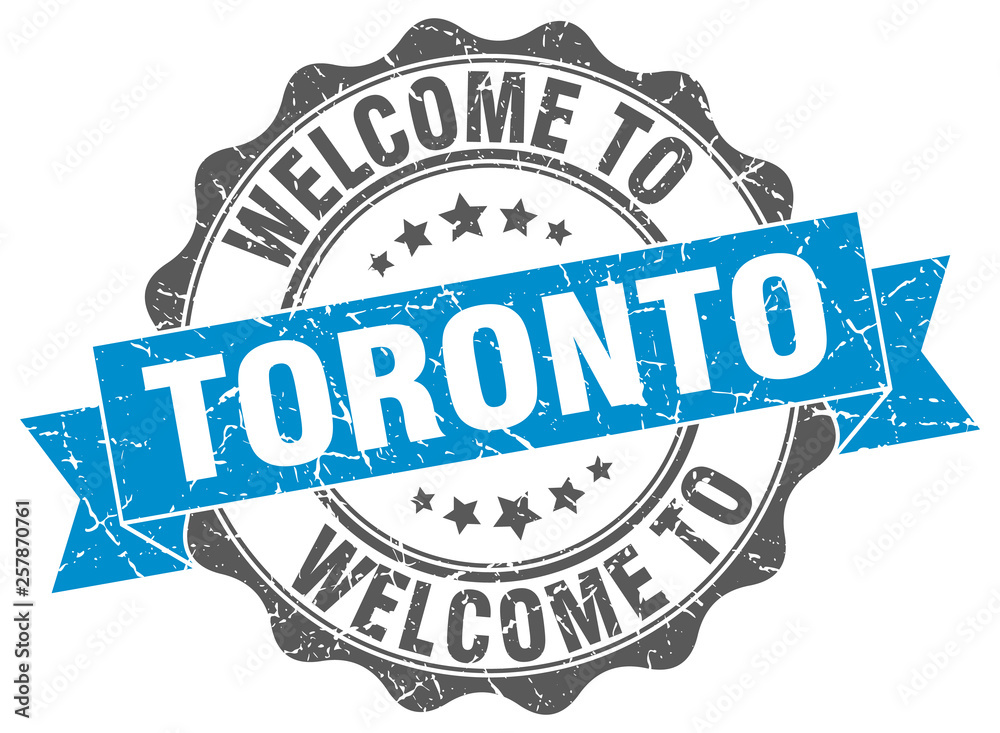 Fototapeta premium Toronto round ribbon seal