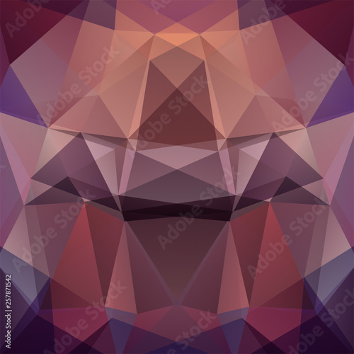 Geometric pattern  polygon triangles vector background in brown  purple    tones. Illustration pattern