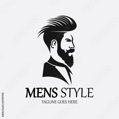 men style logo design template. Vector illustration