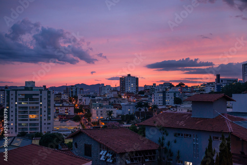 Sunset in Belo Horizonte, Minas Gerais, Brazil © nathsegato