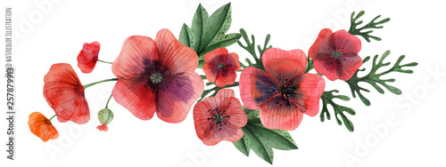 Red Poppy Gala Vignette