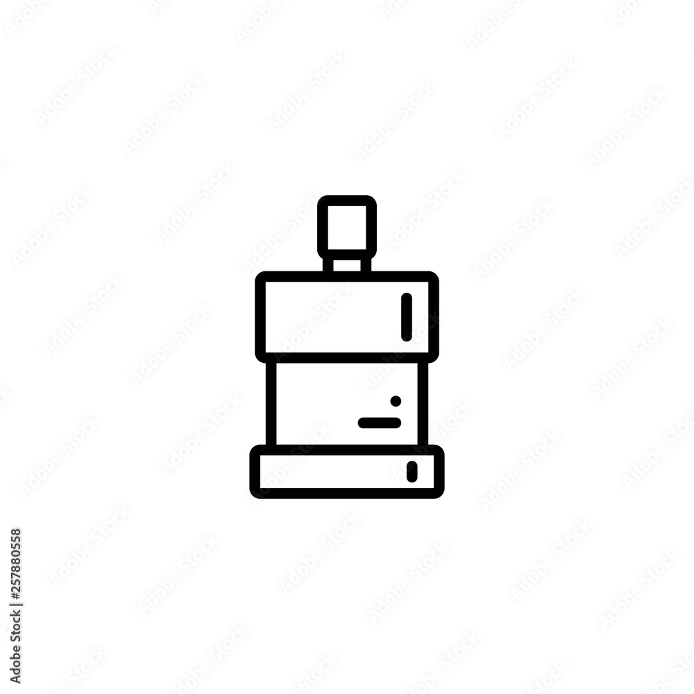 mouthwash, dental, liquid, oral icon in black outline style, vector mouthwash, dental, liquid, oral icon in black outline style, vector