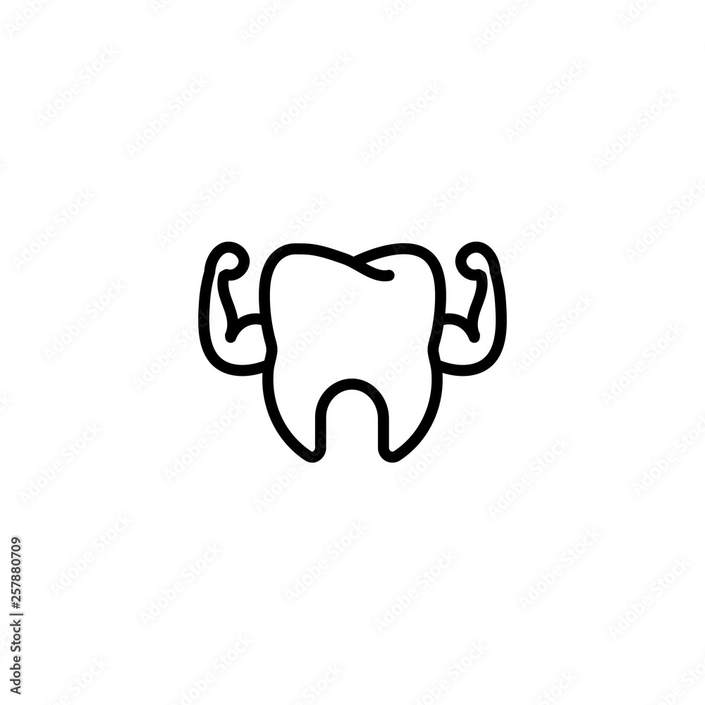 strong, teeth, tooth, dental, care, robust, solid, intense, forceful icon in black outline style, vector strong, teeth, tooth, dental, care, robust, solid, intense, forceful icon in black outline style, vector