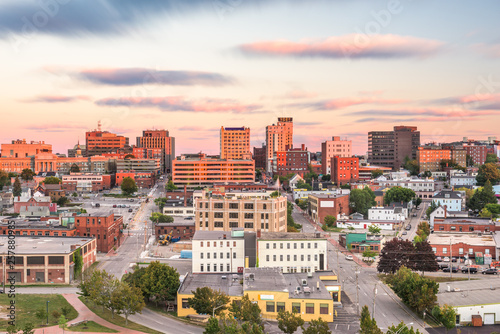 Portland, Maine, USA downtown skyline