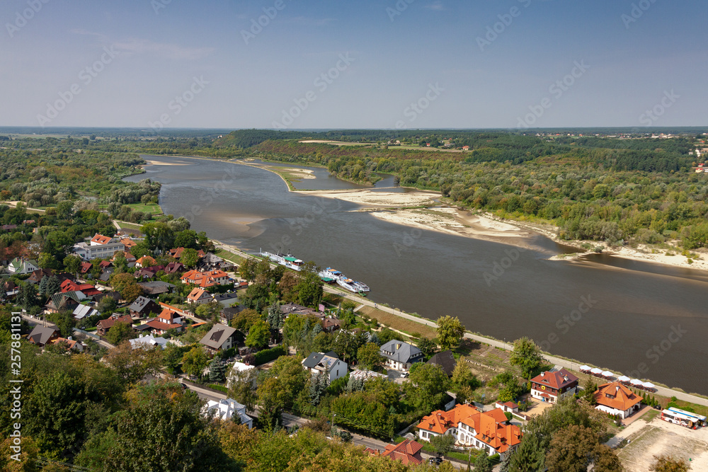 The view of Vistula River and Kazimierz Dolny form the top of the tower The view of Vistula River and Kazimierz Dolny form the top of the tower