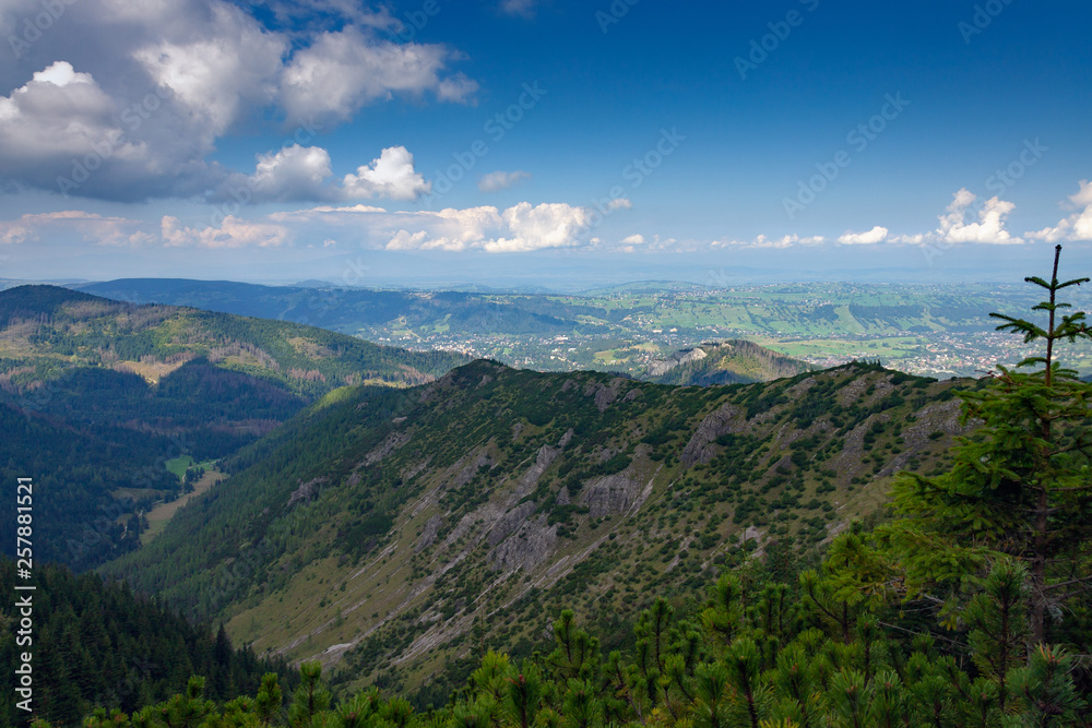 Naklejka premium Panoramic view of Tatra Mountains