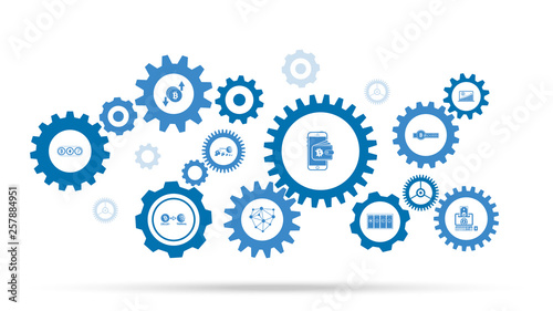 bitcoin exchange, bitcoin mining, mobile banking. mobile phone with bitcoin and wallet icon. From cryptocurrency set