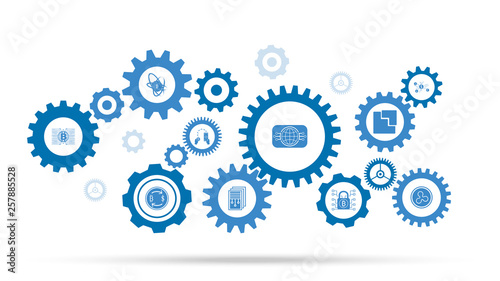 Global icon with blockchain design elements. Vector illustration style is flat iconic symbols design for crypto-currency software icon. From cryptocurrency set