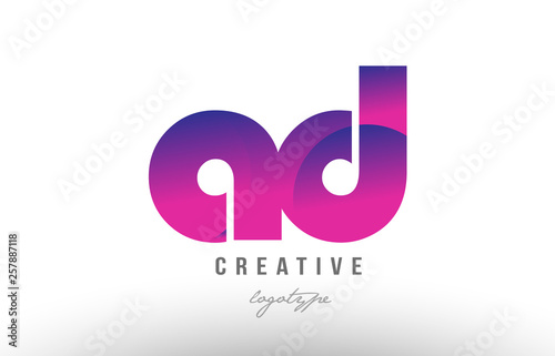 pink gradient XXXXX alphabet letter logo combination icon design photo