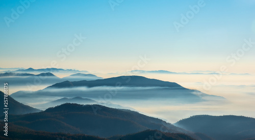 Mountain landscape with cloud sky © ic36006