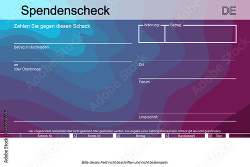 Spendenscheck 140