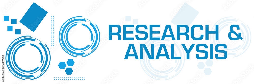Research And Analysis Blue Technology Square Horizontal 