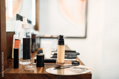 Cosmetics and tools for make-up, makeup shop