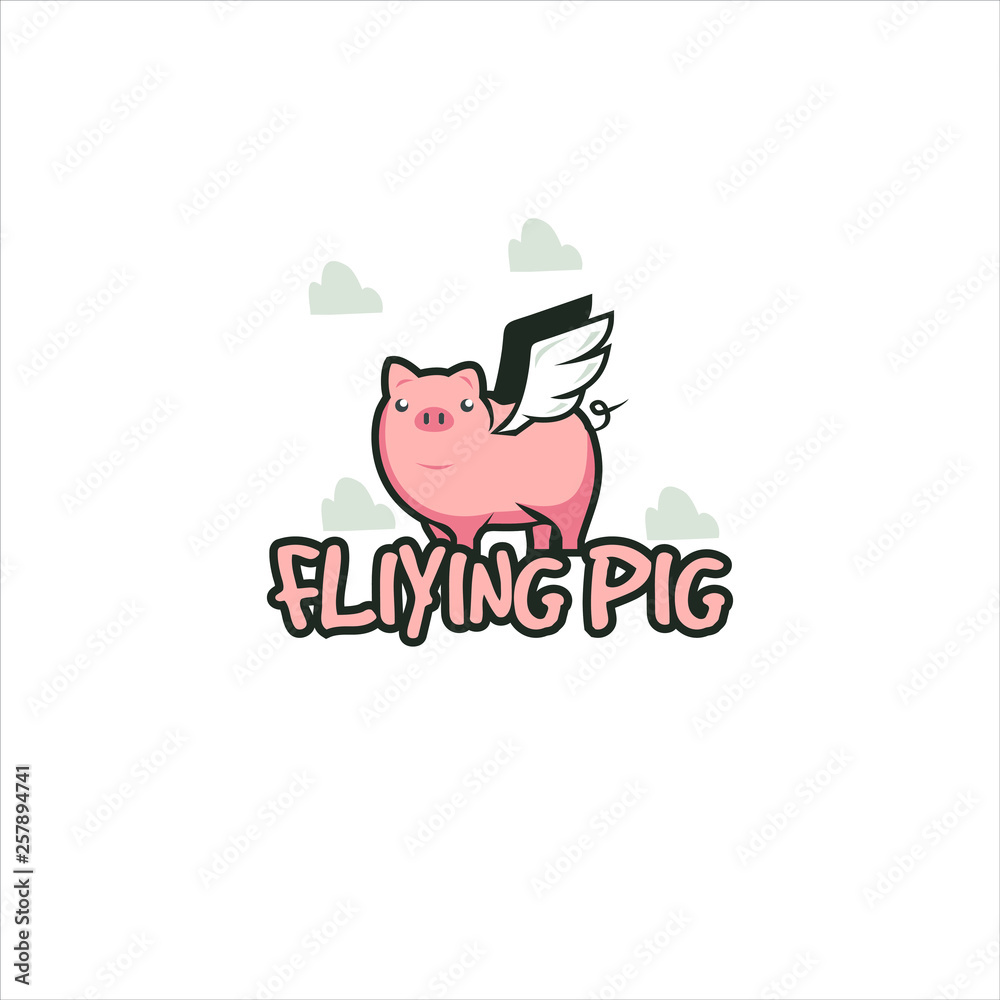 Pig Fly Logo Design vector Stock. flying Pigs logo Design Template. Play Cute Cartoon Logo Design. Suids. warthog. peccaries . domestic pig . babirusa . Wing pig Design Logo Illustration Stock Vector | Adobe Stock pig-fly-logo-design-vector-stock-flying-pigs-logo-design-template-play-cute-cartoon-logo-design-suids-warthog-peccaries-domestic-pig-babirusa-wing-pig-design-logo-illustration-stock-vector-adobe-stock