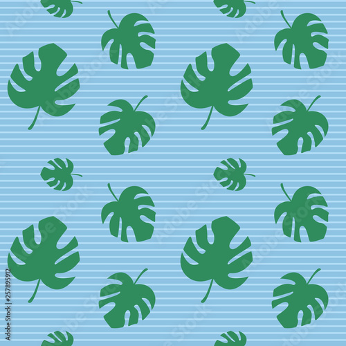 Tropic leaves seamless pattern