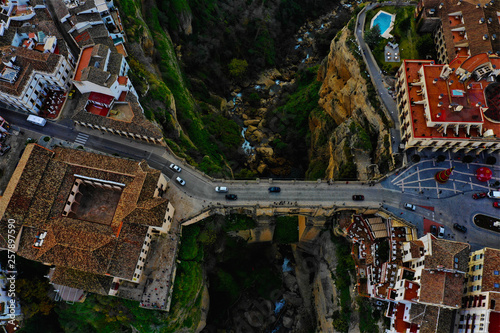 Ronda in Spanien Luftbilder - Puente Nuevo, Plaza de Toros de Ronda und Sehenswürdigkeiten von Ronda