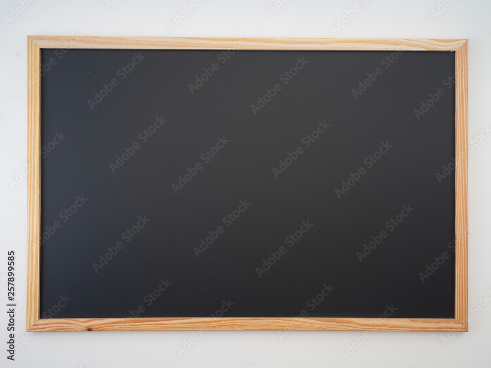 Blackboard, wooden frame, empty space for design Blackboard, wooden frame, empty space for design