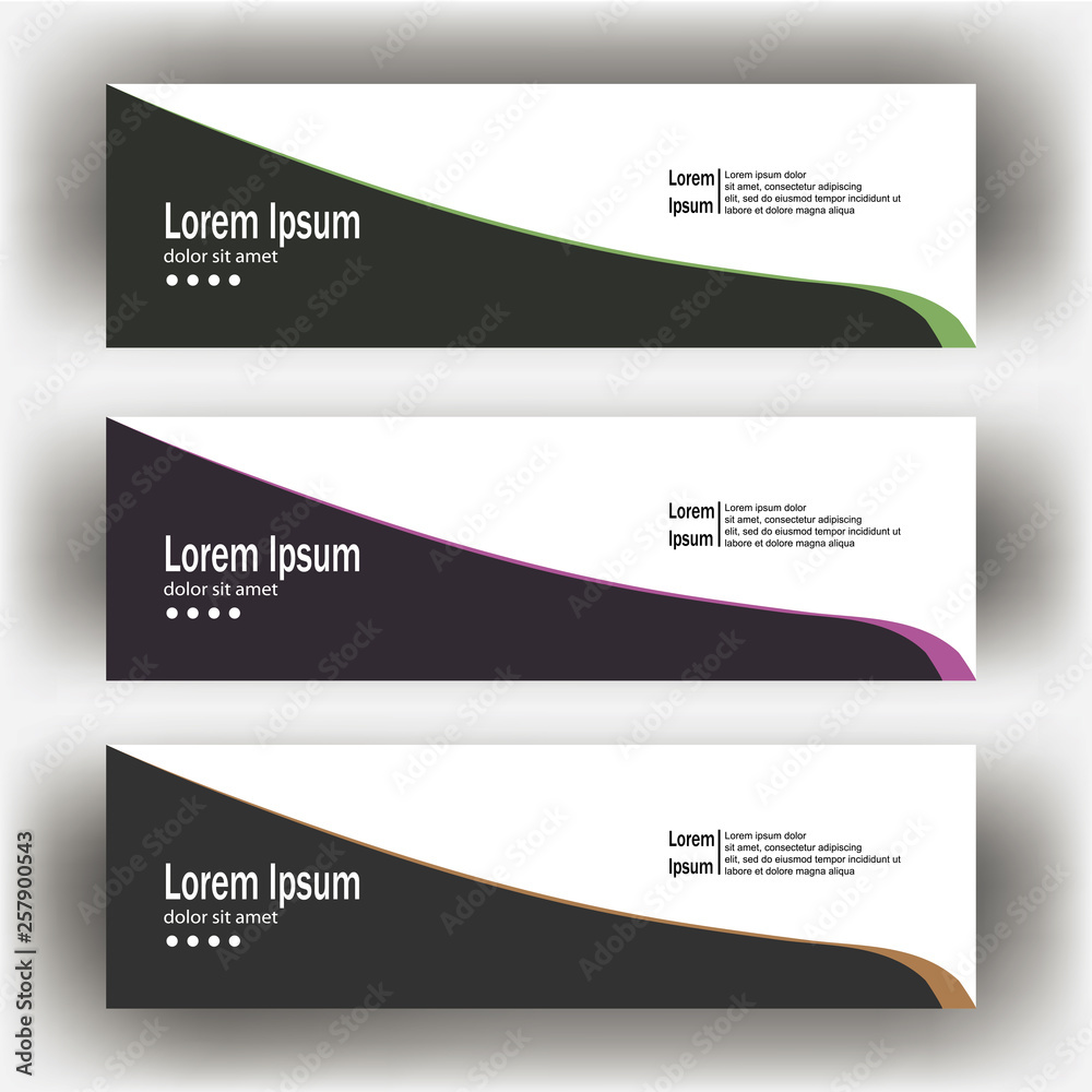 Fototapeta premium abstract geometric design banner web template. Banner web design vector template