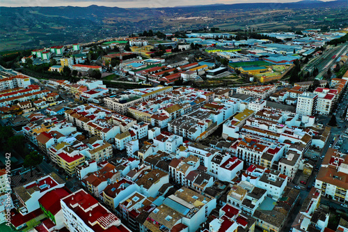 Ronda in Spanien Luftbilder - Puente Nuevo, Plaza de Toros de Ronda und Sehenswürdigkeiten von Ronda
