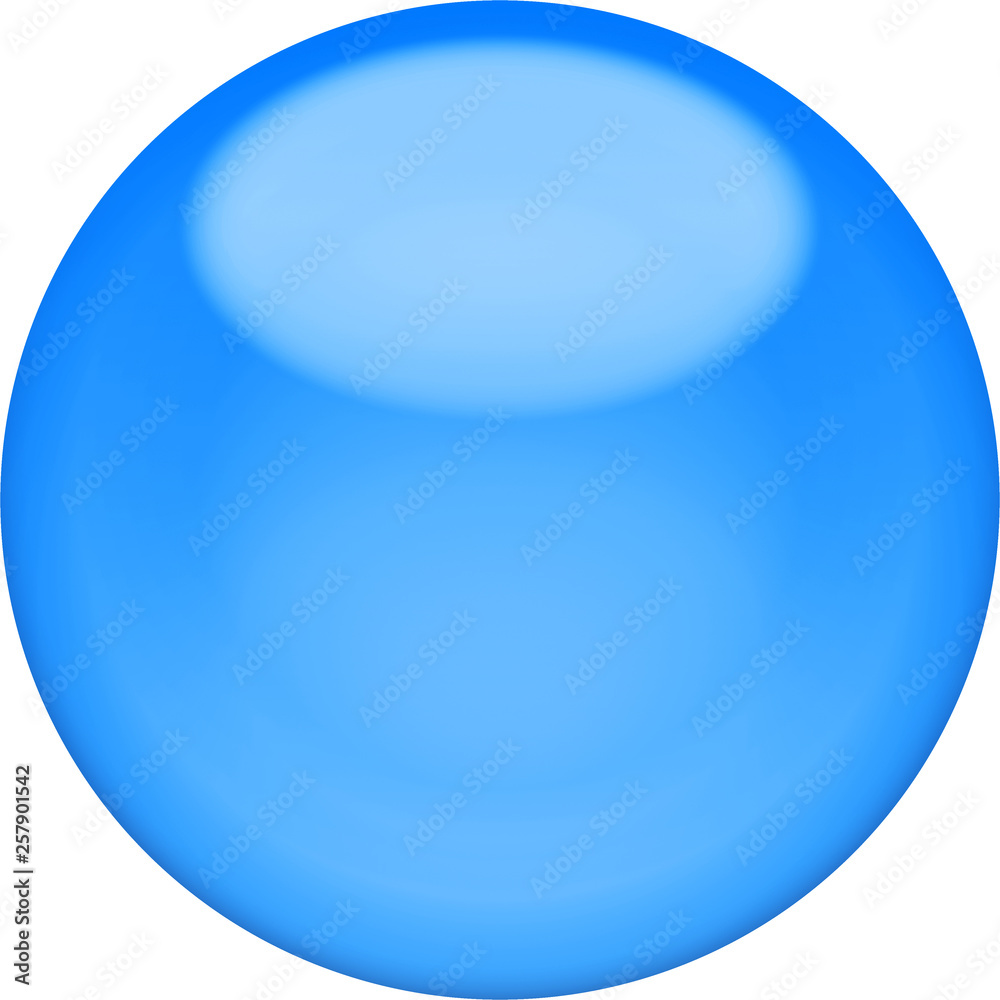 Web button 3d - blue glossy sphere, isolated Web button 3d - blue glossy sphere, isolated