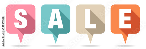 Sprechblasen „SALE“ Retro
