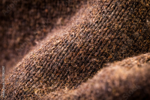 texture of woolen fabric. soft to the touch fabric