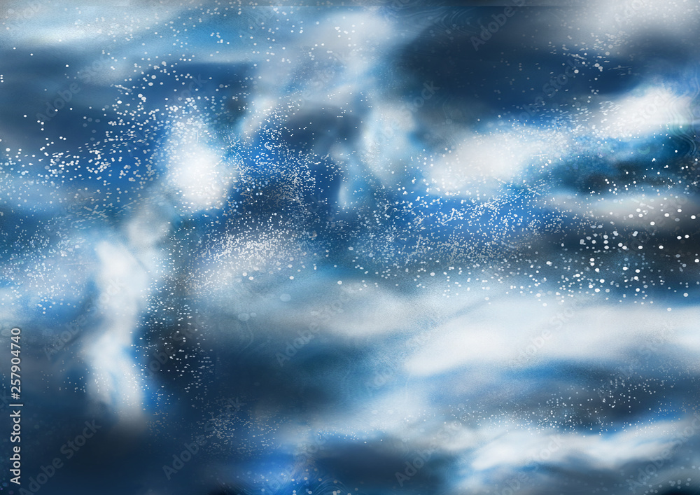 abstract blue wave  sky background