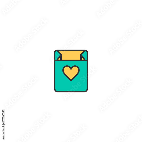 Shopping bag Icon Design. Lifestyle icon vector design