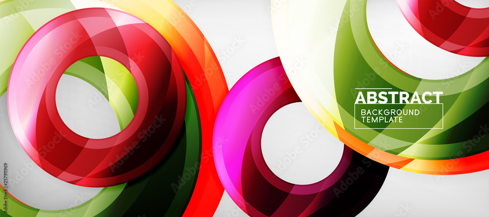 Glossy circles geometric background Glossy circles geometric background