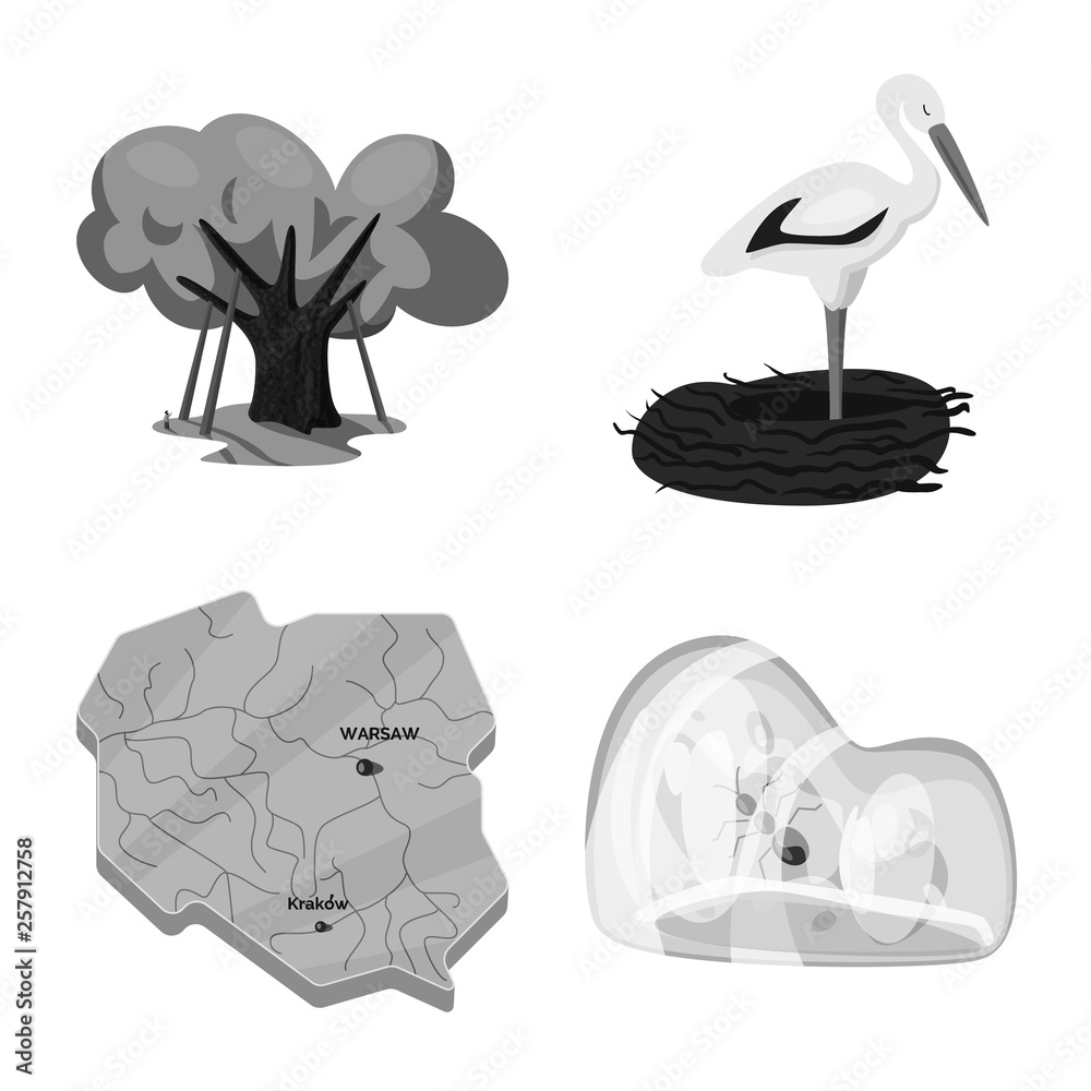 Vector illustration of national and culture icon. Collection of national and tour vector icon for stock. Vector illustration of national and culture icon. Collection of national and tour vector icon for stock.