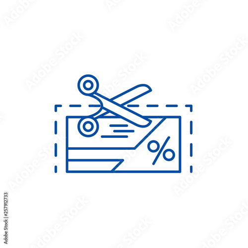 Loyalty program line concept icon. Loyalty program flat  vector website sign, outline symbol, illustration.