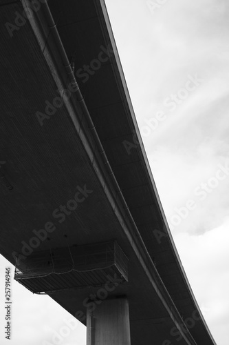 Concrete construction of a bridge